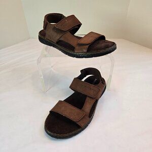 ROCKPORT Men's Jhett Sandals Sz: 8.5 Dark Brown Nubuck
